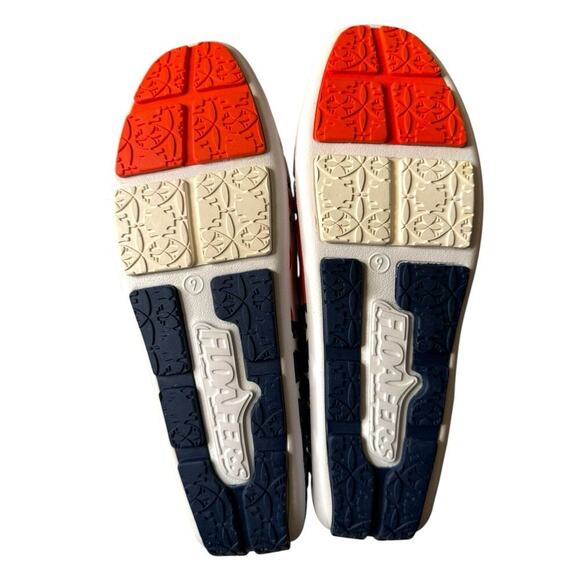 Floafers NEW Country Club Driver Men's 9 USA Patriotic Waterproof Boat Shoes - Picture 7 of 8